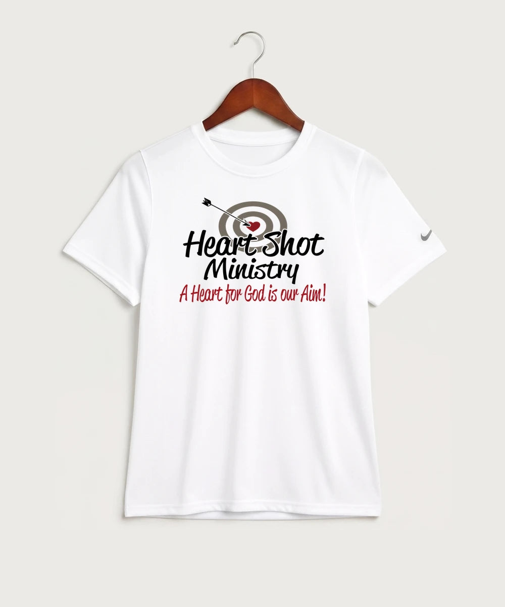 Heart Shot Ministry Archery Team Store - White Nike Youth Swoosh Sleeve rLegend Tee NKDX8787