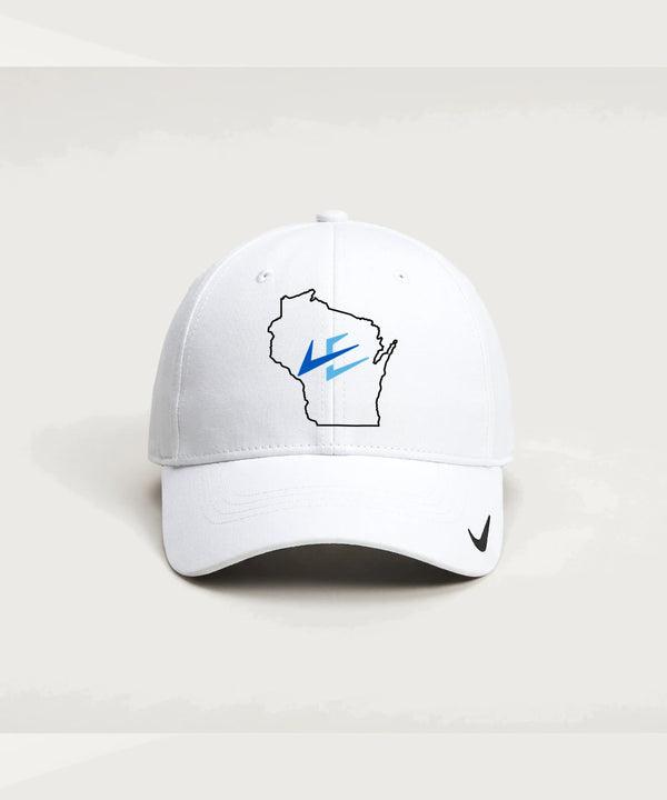 Leading Edge Wisconsin Team Store - White Nike Dri-FIT Legacy Cap NKFB6447
