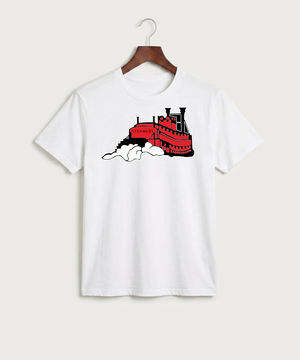 Fulton High School Football (Boys) - White Port & Co Core Cotton Tee. PC54
