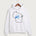 Leading Edge Wisconsin Team Store - White Port & Co Core Fleece Pullover Hooded Sweatshirt. PC78H