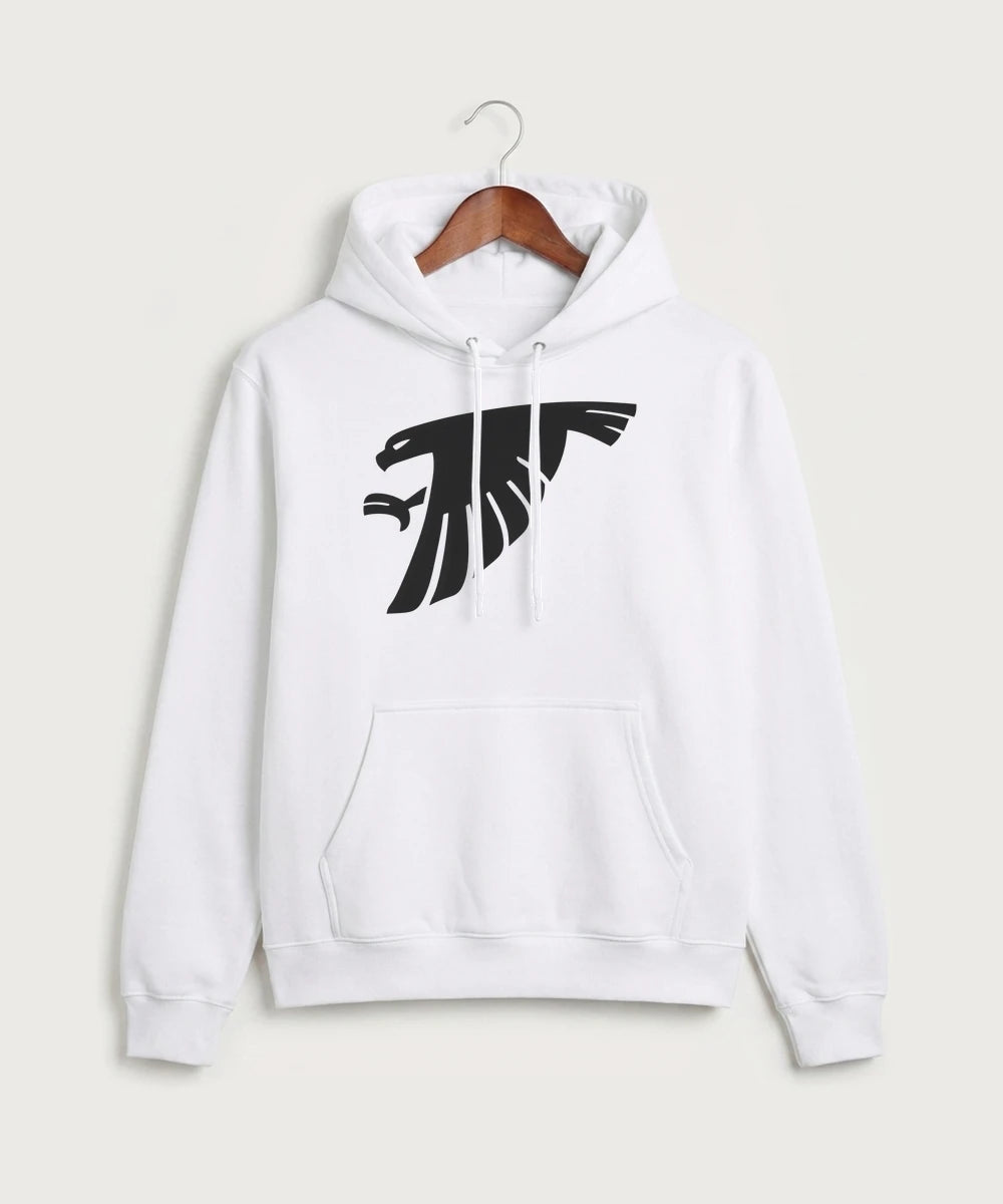 Sauk Valley Community College Basketball Team Store - White Port & Co Core Fleece Pullover Hooded Sweatshirt. PC78H
