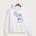 Leading Edge Michigan Team Store - White Port & Co Core Fleece Pullover Hooded Sweatshirt. PC78H