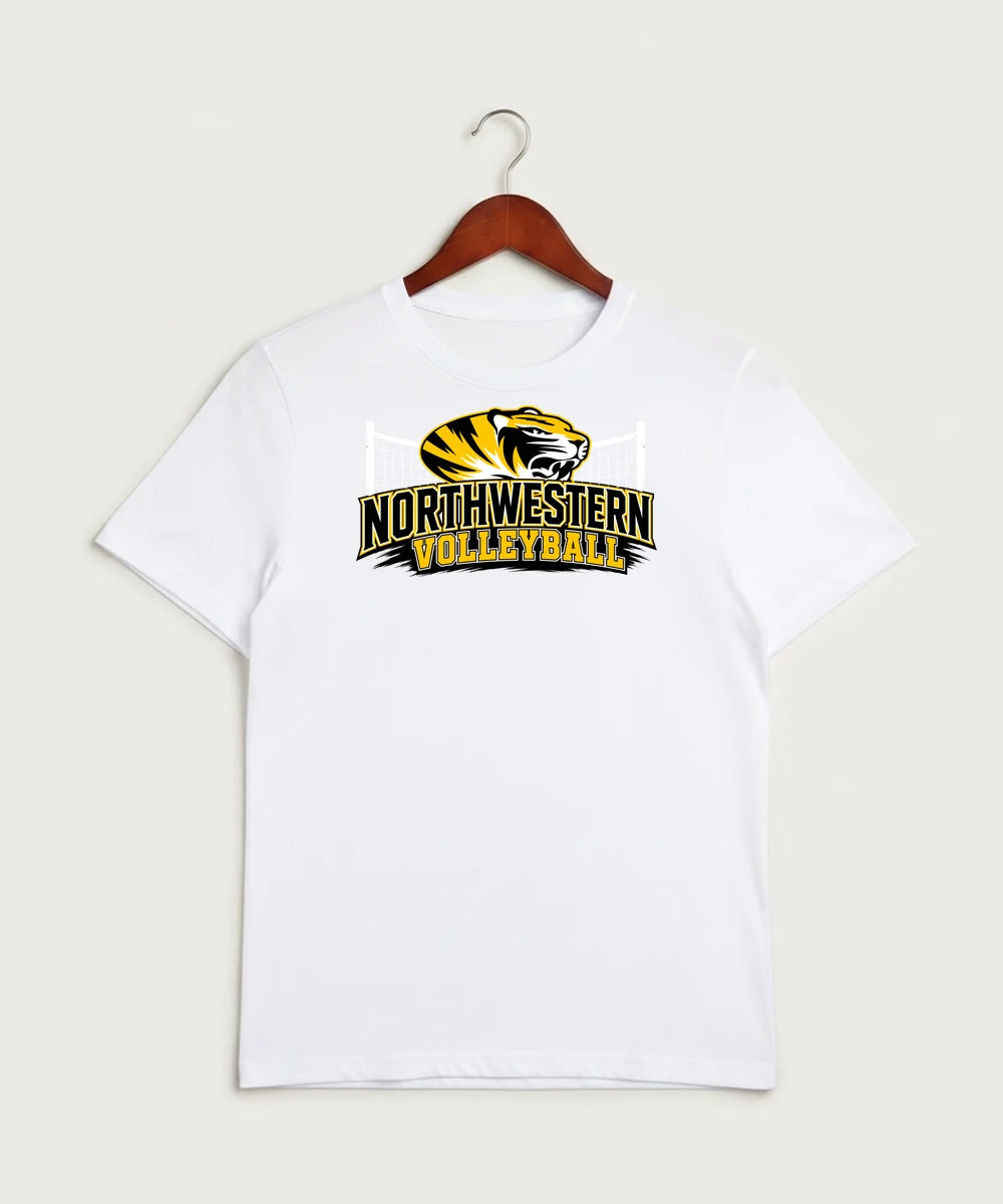 Northwestern Volleyball - White Sport-Tek PosiCharge Competitor Tee. ST350