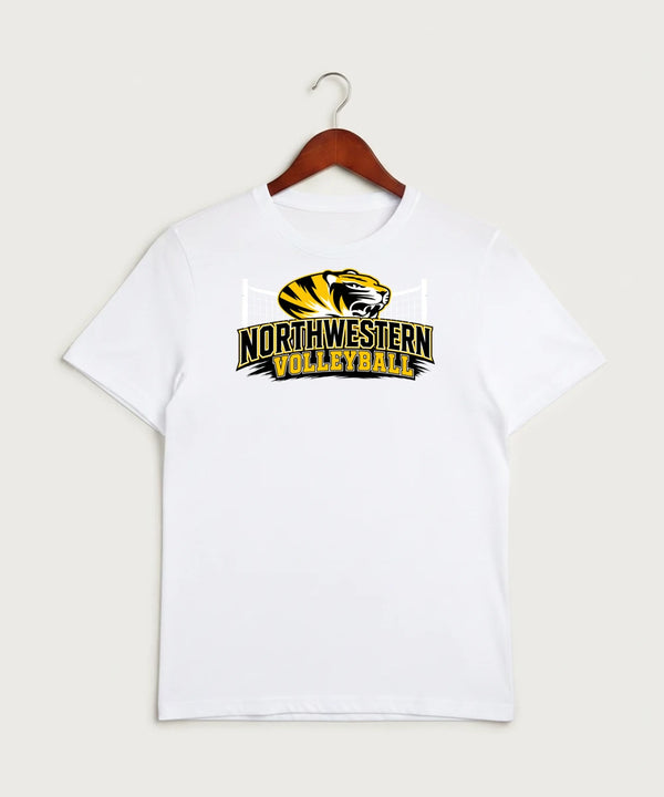 Northwestern Volleyball - White Sport-Tek PosiCharge Competitor Tee. ST350