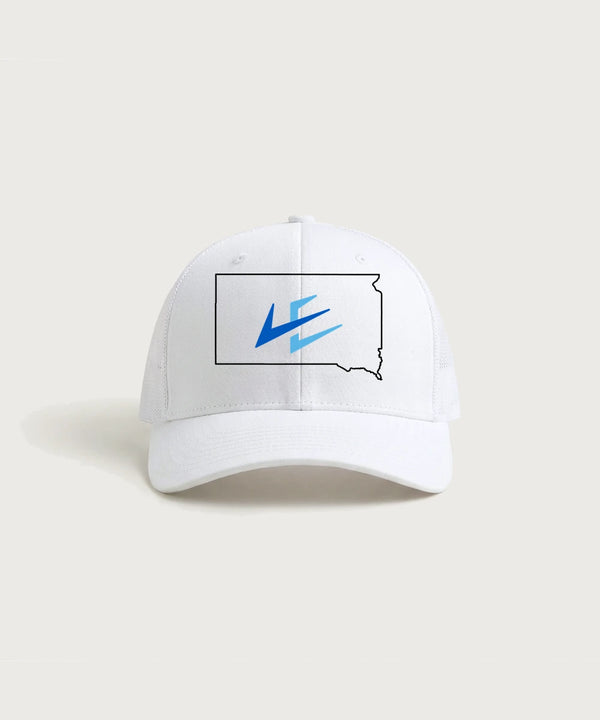 Leading Edge South Dakota Team Store - White/ White Sport-Tek Club Trucker Cap STC46