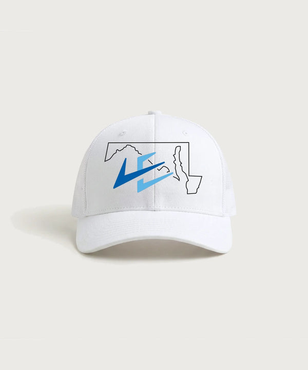 Leading Edge Maryland Team Store - White/ White Sport-Tek Club Trucker Cap STC46