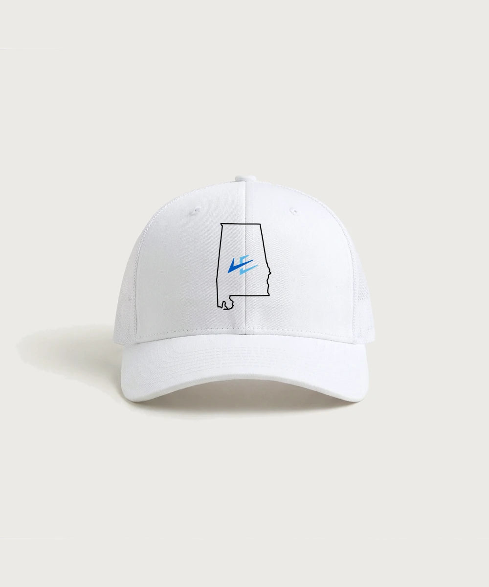 Leading Edge Alabama Team Store - White/ White Sport-Tek Club Trucker Cap STC46