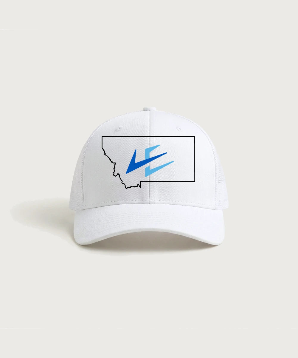 Leading Edge Montana Team Store - White/ White Sport-Tek Club Trucker Cap STC46