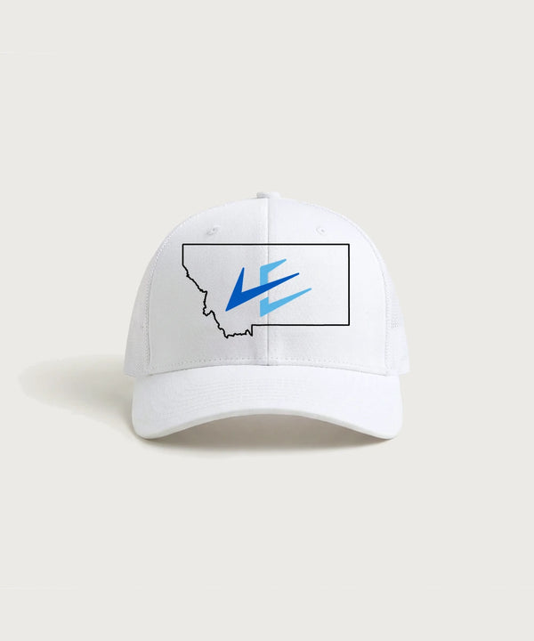 Leading Edge Montana Team Store - White/ White Sport-Tek Club Trucker Cap STC46