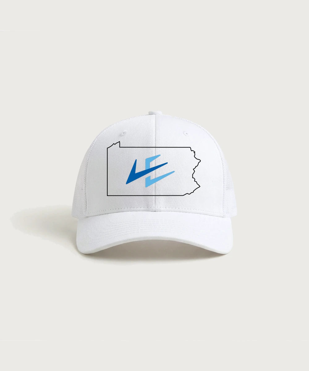 Leading Edge Pennsylvania Team Store - White/ White Sport-Tek Club Trucker Cap STC46