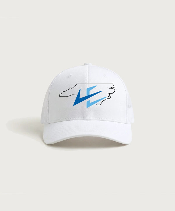 Leading Edge North Carolina Team Store - White/ White Sport-Tek Club Trucker Cap STC46