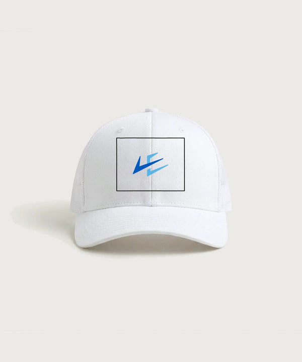 Leading Edge Wyoming Team Store - White/ White Sport-Tek Club Trucker Cap STC46