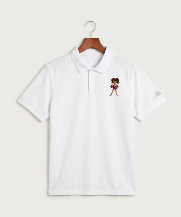 Independence High School Cheer Team - White Polo - Left Chest
