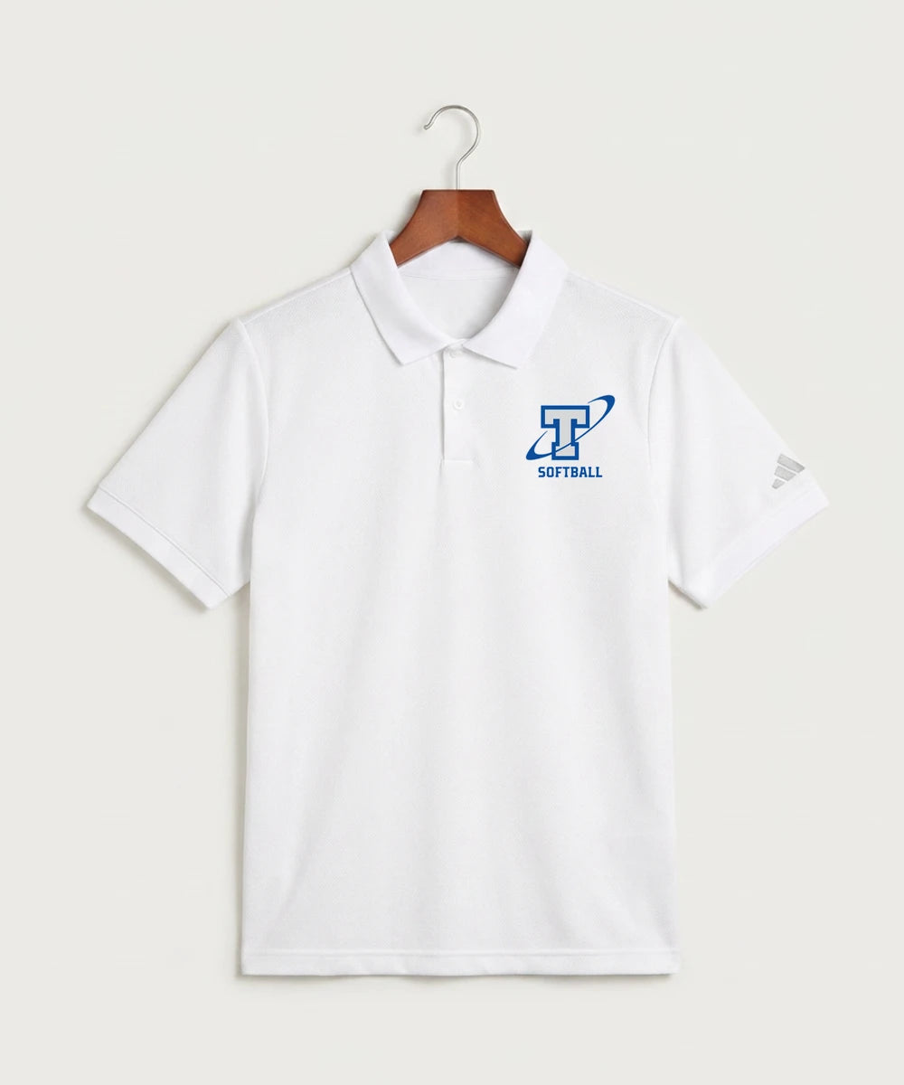 Papillion La Vista South Titan Softball Team Store - White Polo - Left Chest