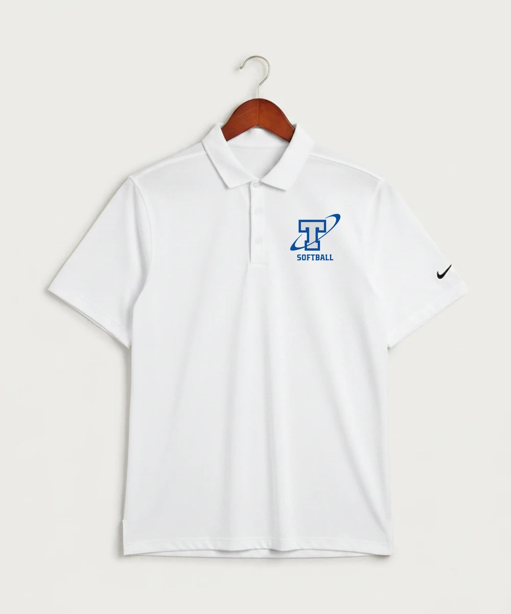 Papillion La Vista South Titan Softball Team Store - White Polo - Left Chest