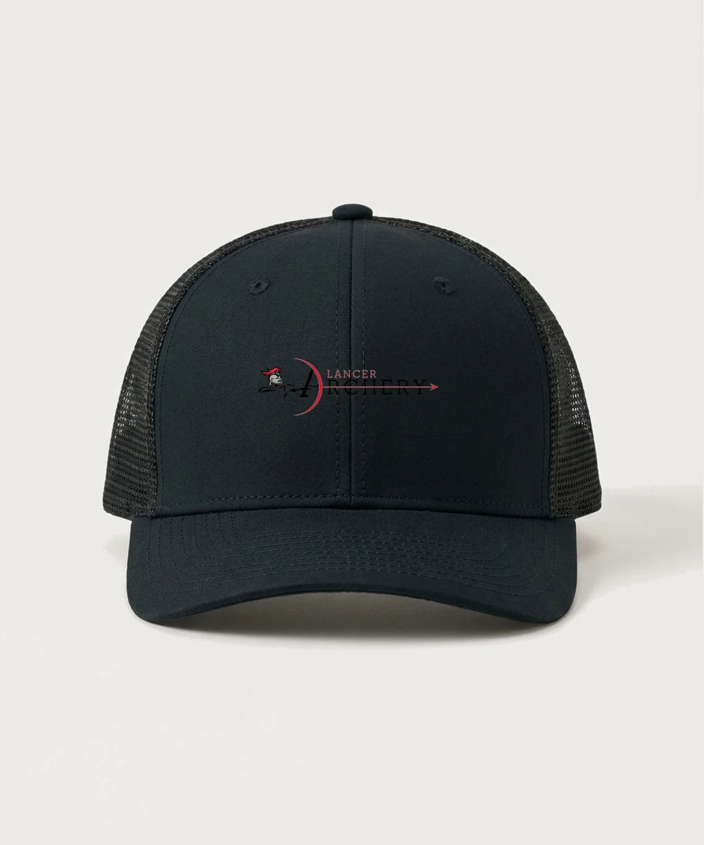 Lancer Archer Club Archery Team Store - Black/ Black Sport-Tek Club Trucker Cap STC46