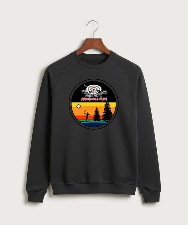 Heart Shot Ministry Archery Team Store - Black Crewneck