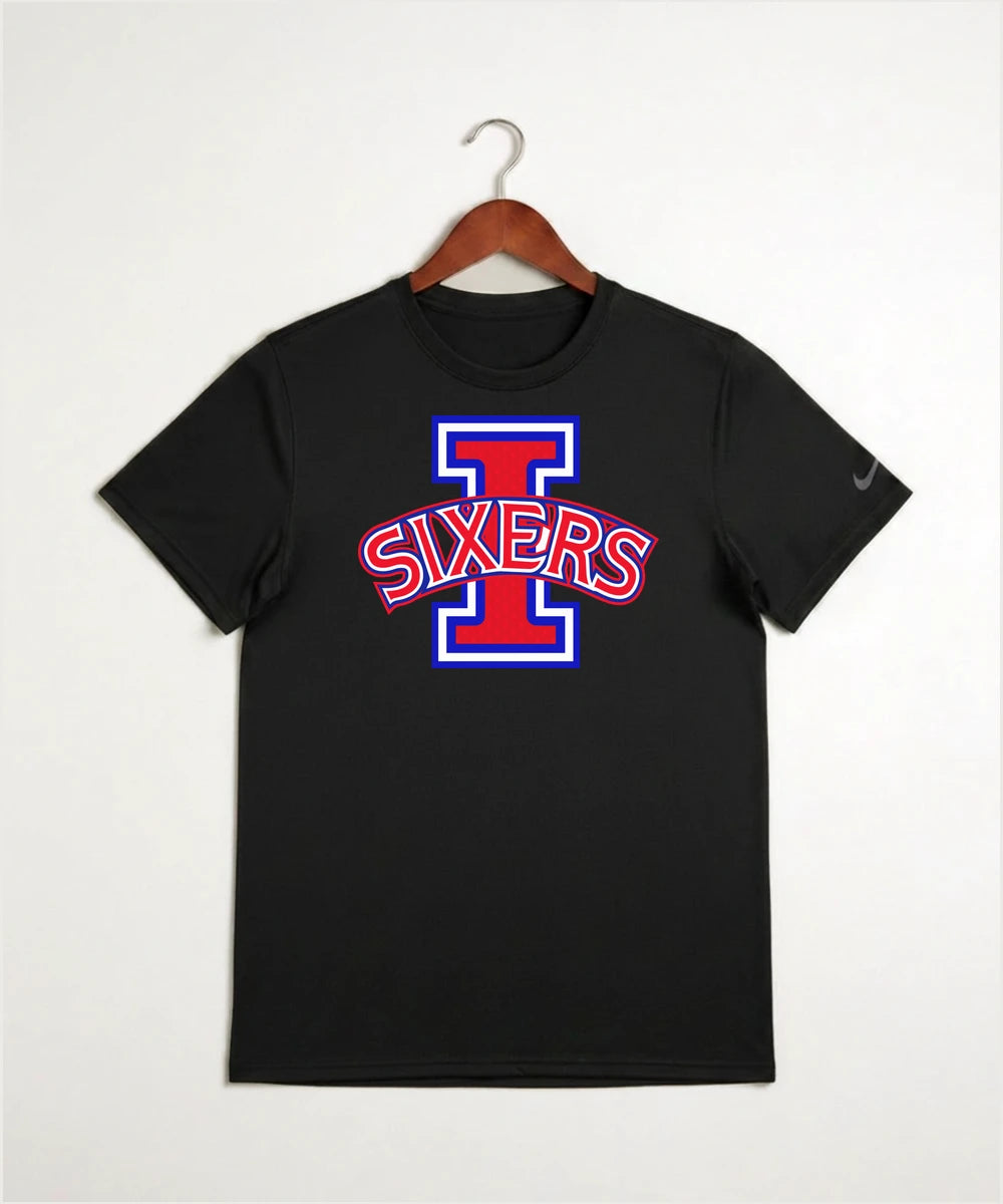 Independence High School Cheer Team - Black Nike Swoosh Sleeve rLegend Tee NKDX8730