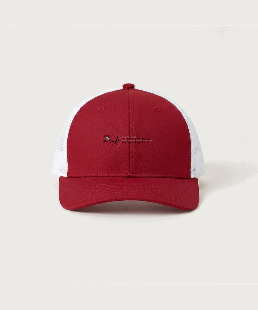 Lancer Archer Club Archery Team Store - Deep Red/ White Sport-Tek Club Trucker Cap STC46