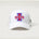 Independence High School Cheer Team - Flag White/ White New Era - Stretch Mesh Cap. NE1020
