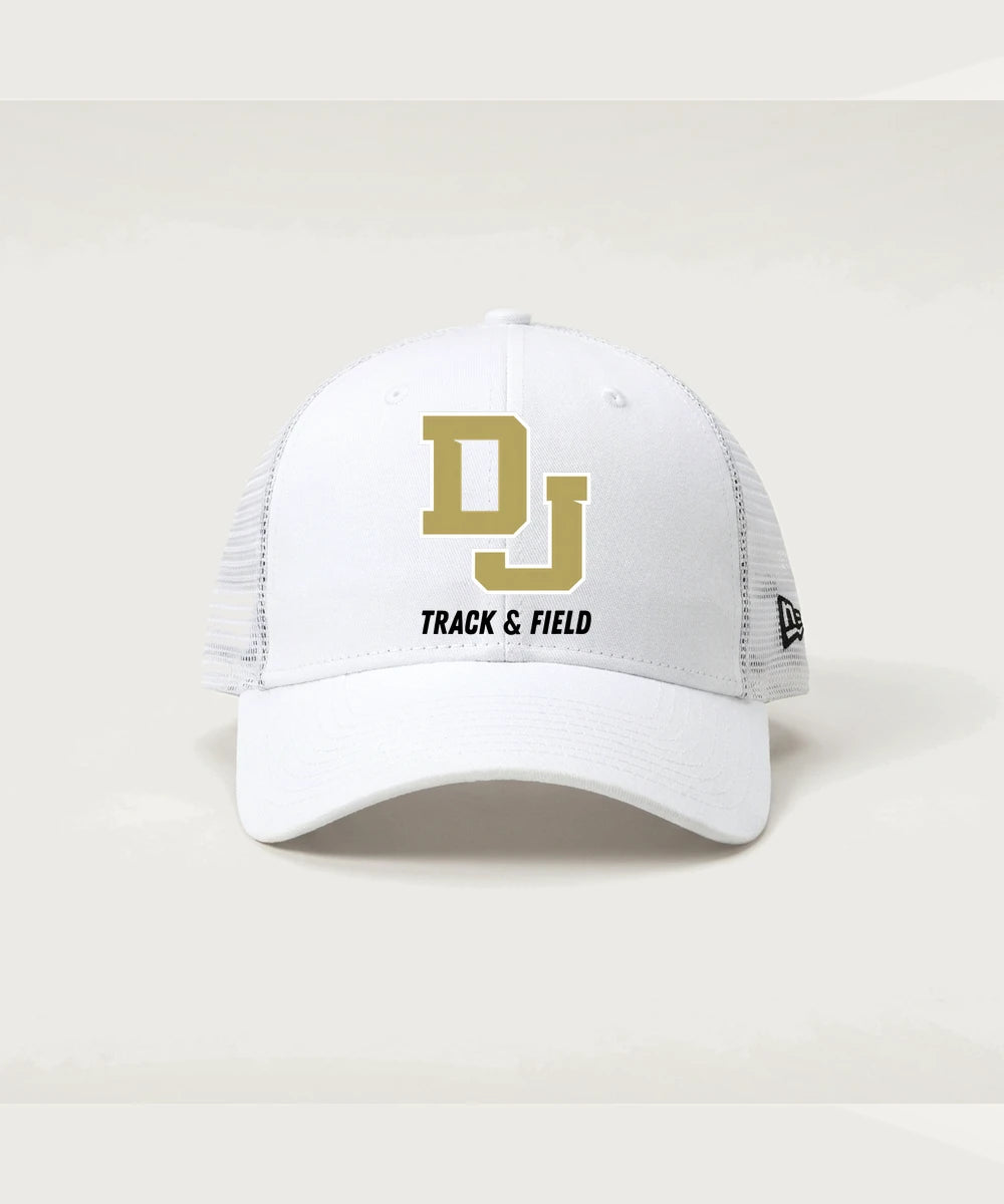 Dublin Jerome Track & Field Team Store - Flag White/ White New Era - Stretch Mesh Cap. NE1020