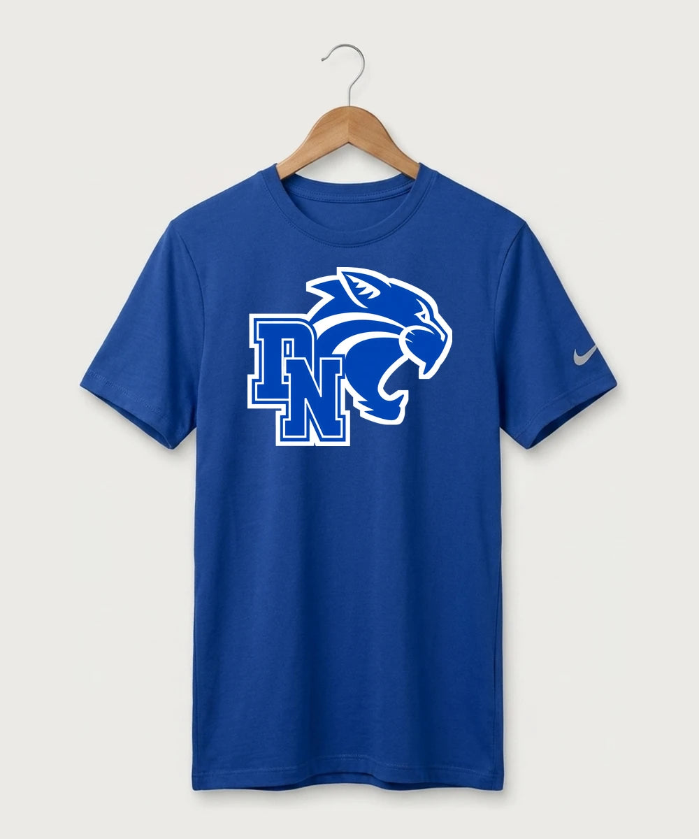 Davenport North High School Basketball Team Store - Game Royal Nike Swoosh Sleeve rLegend Tee NKDX8730