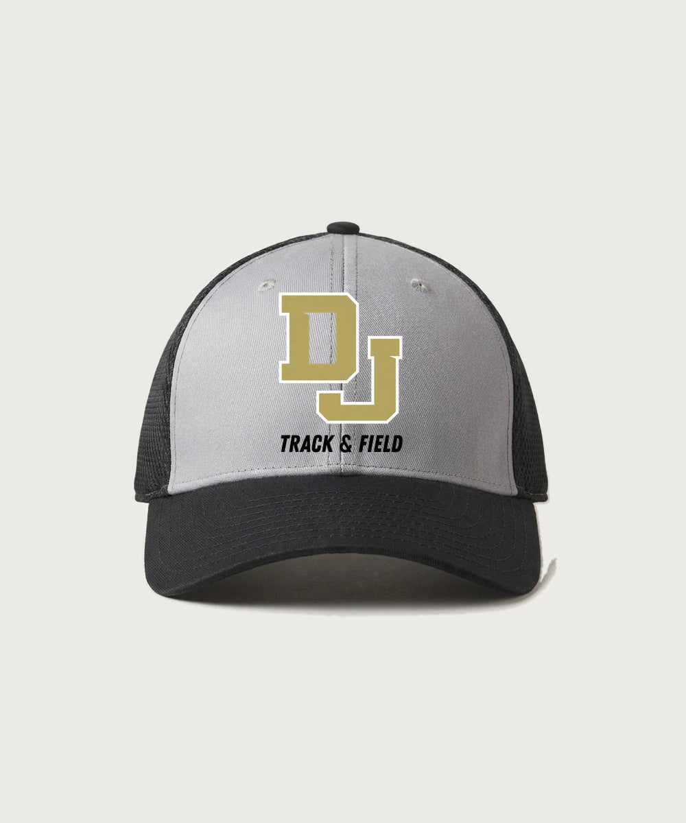 Dublin Jerome Track & Field Team Store - Grey/ Black New Era - Stretch Mesh Cap. NE1020