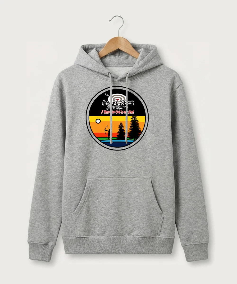 Heart Shot Ministry Archery Team Store - Heather Grey Hoodie Value