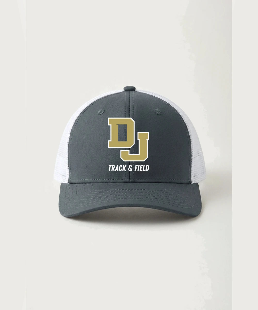 Dublin Jerome Track & Field Team Store - Iron Grey/ White Sport-Tek Club Trucker Cap STC46