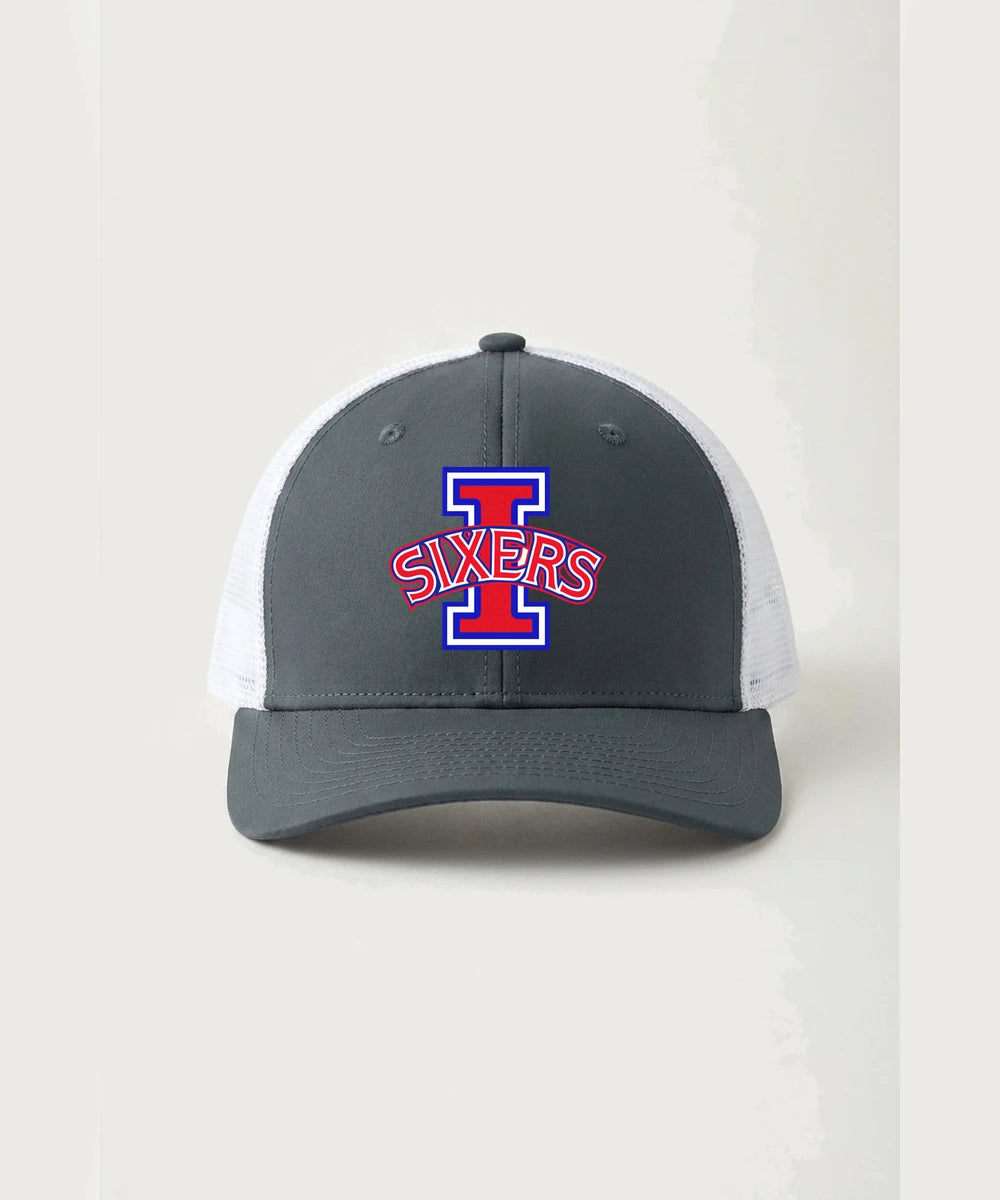 Independence High School Cheer Team - Iron Grey/ White Sport-Tek Club Trucker Cap STC46