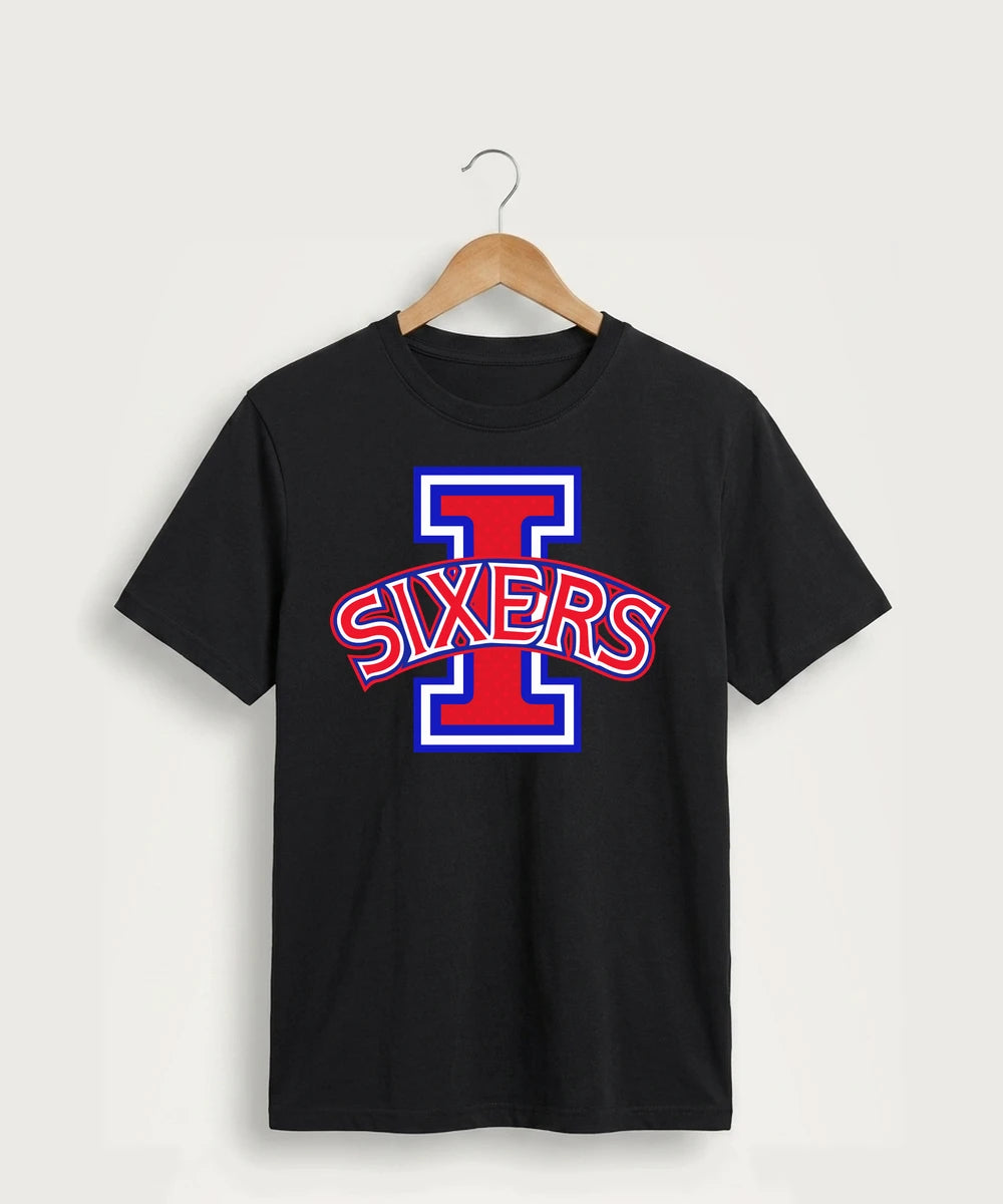 Independence High School Cheer Team - Jet Black Port & Co Core Cotton Tee. PC54