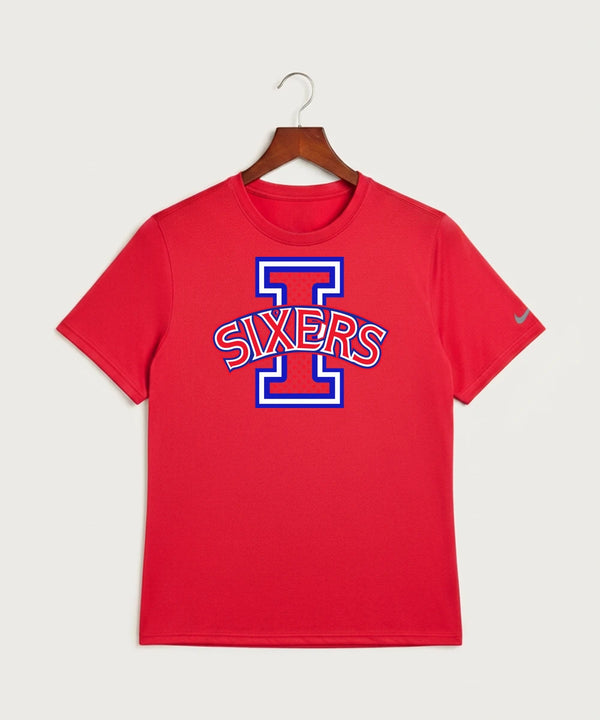 Independence High School Cheer Team - University Red Nike Swoosh Sleeve rLegend Tee NKDX8730