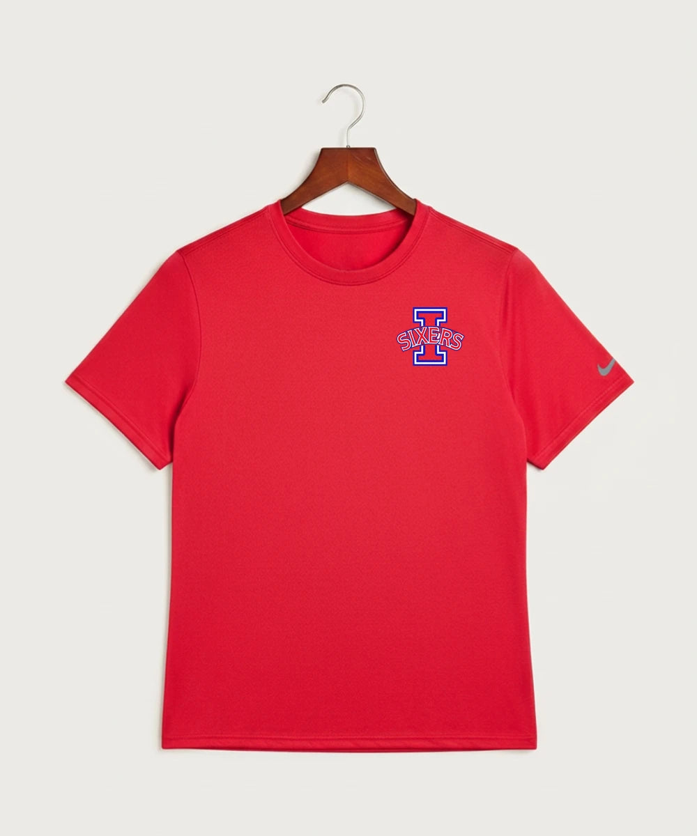 Independence High School Cheer Team - University Red Nike Swoosh Sleeve rLegend Tee NKDX8730