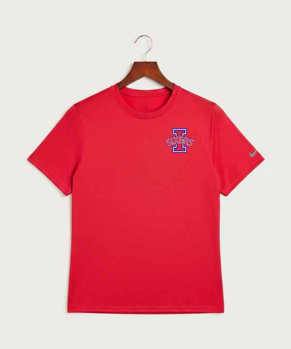 Independence High School Cheer Team - University Red Nike Swoosh Sleeve rLegend Tee NKDX8730