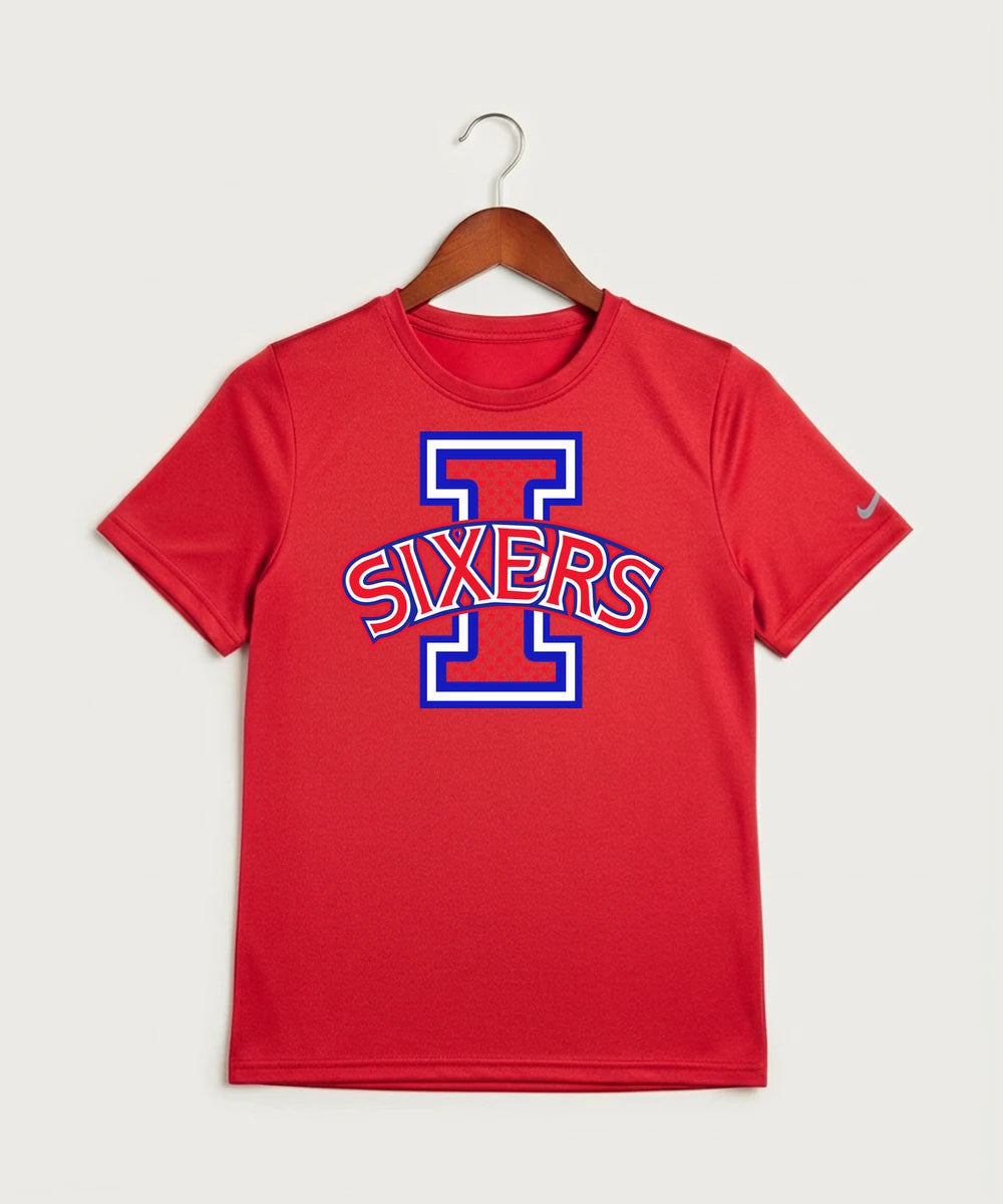Independence High School Cheer Team - University Red Nike Youth Swoosh Sleeve rLegend Tee NKDX8787