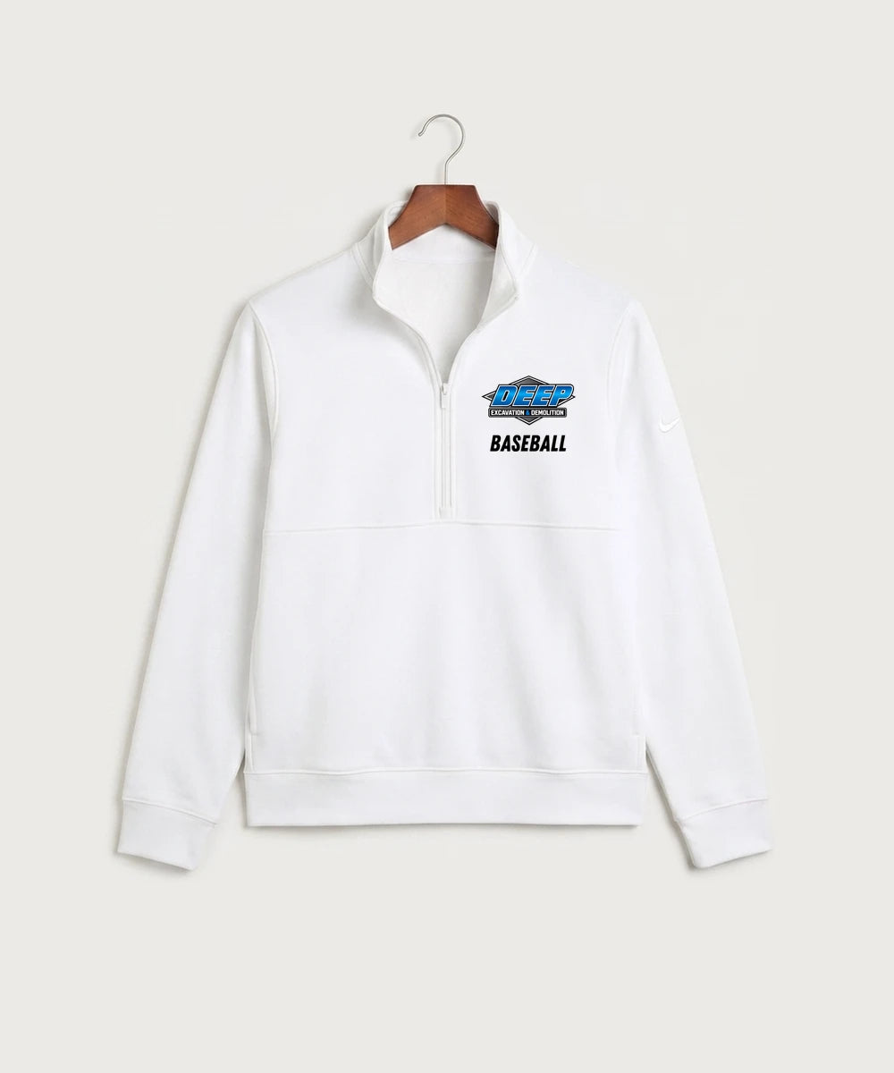 Codex Team Store E2E Cancel 20260921 - White Nike Club Fleece Sleeve Swoosh 1/2-Zip NKDX6718