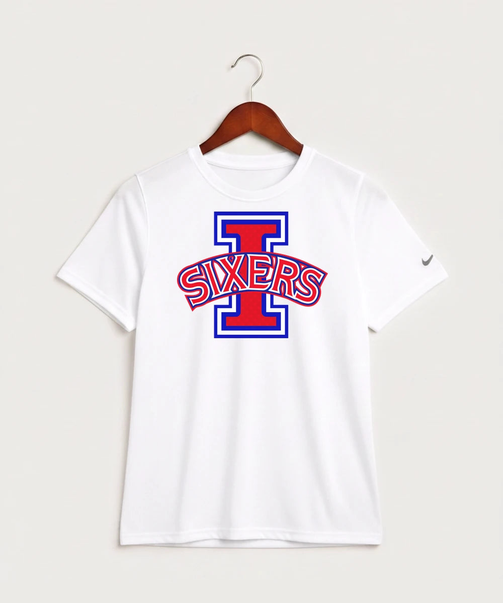 Independence High School Cheer Team - White Nike Youth Swoosh Sleeve rLegend Tee NKDX8787