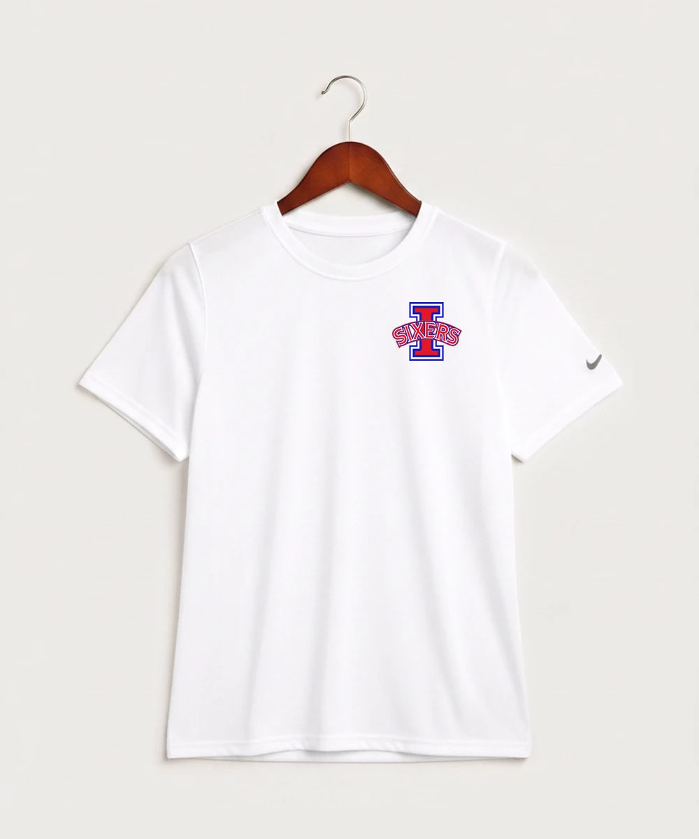 Independence High School Cheer Team - White Nike Youth Swoosh Sleeve rLegend Tee NKDX8787