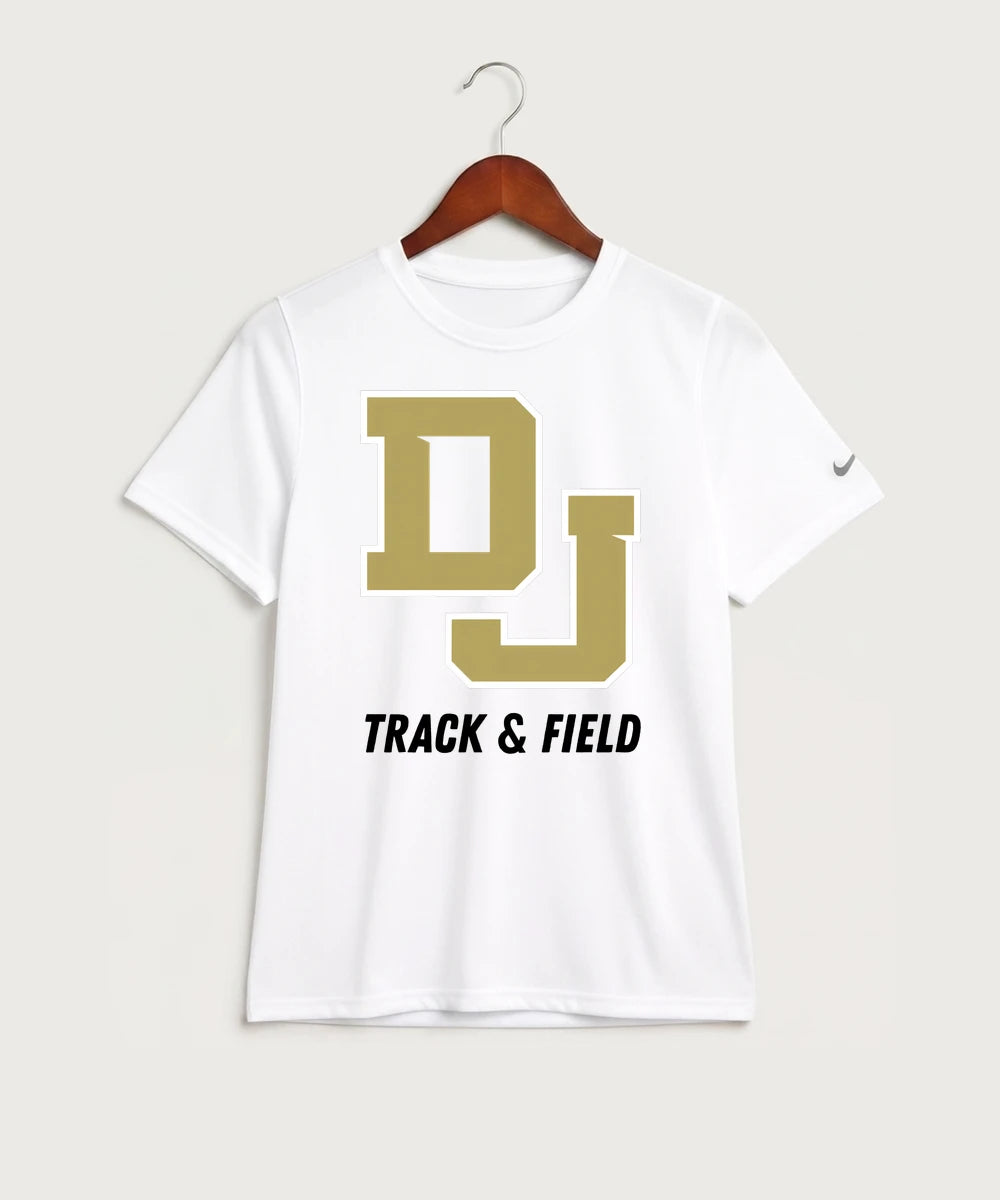 Dublin Jerome Track & Field Team Store - White Nike Youth Swoosh Sleeve rLegend Tee NKDX8787