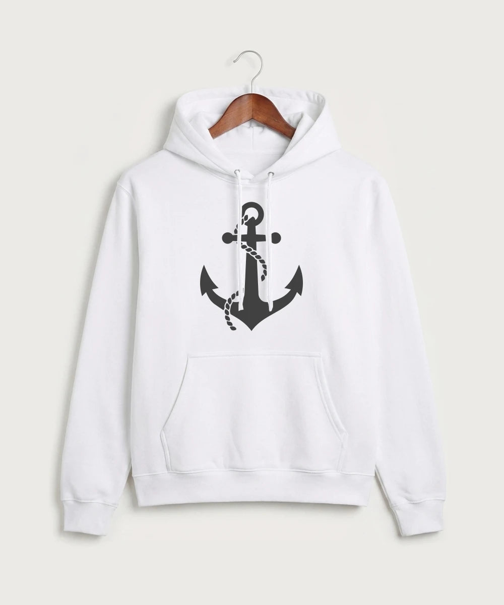 Fulton High School Football (Boys) - White Port & Co Core Fleece Pullover Hooded Sweatshirt. PC78H