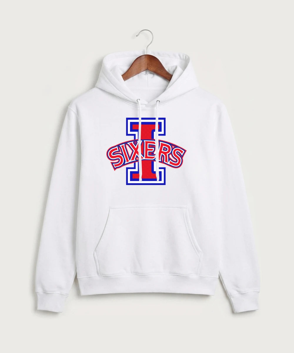Independence High School Cheer Team - White Port & Co Core Fleece Pullover Hooded Sweatshirt. PC78H