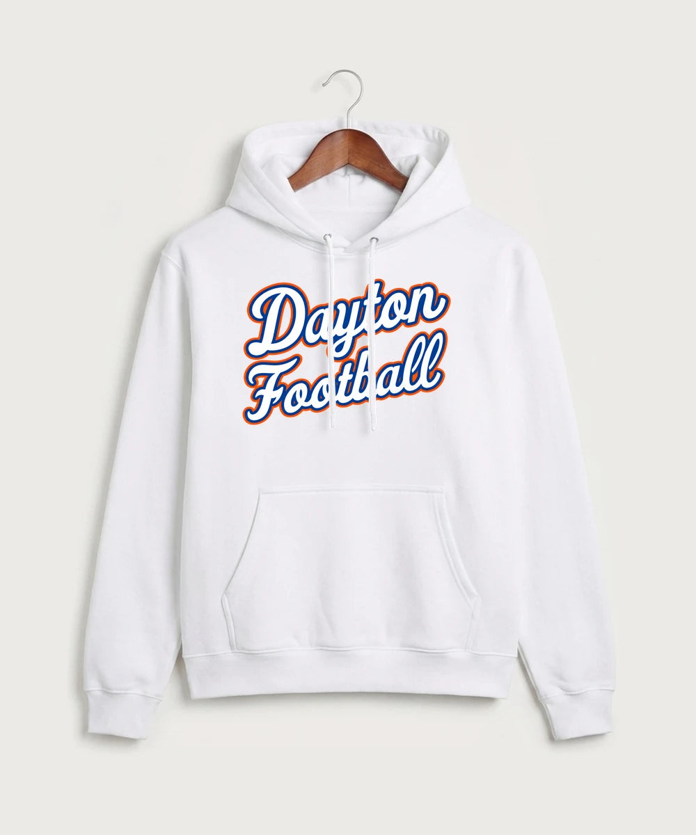 Jonathan Dayton High School Football Team Store - White Port & Co Core Fleece Pullover Hooded Sweatshirt. PC78H