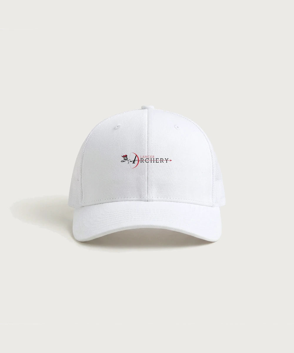 Lancer Archer Club Archery Team Store - White/ White Sport-Tek Club Trucker Cap STC46
