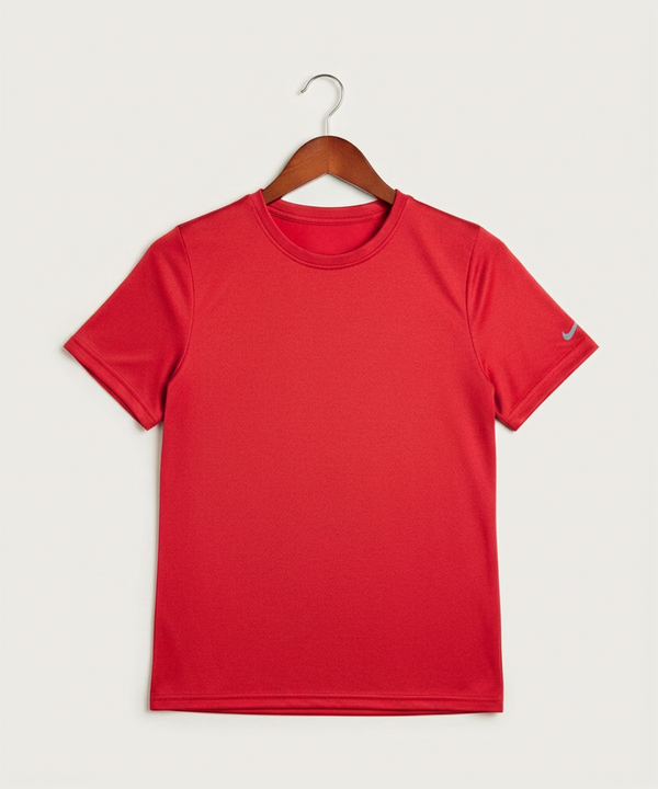Duluth East High School Cheer (Coed) - University Red Nike Youth Swoosh Sleeve rLegend Tee NKDX8787