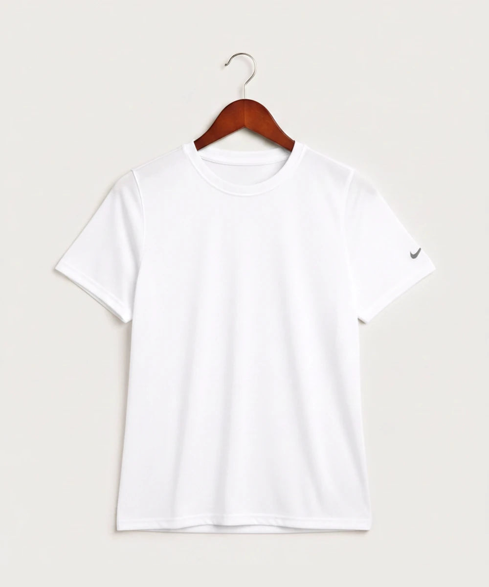 Duluth East High School Cheer (Coed) - White Nike Youth Swoosh Sleeve rLegend Tee NKDX8787