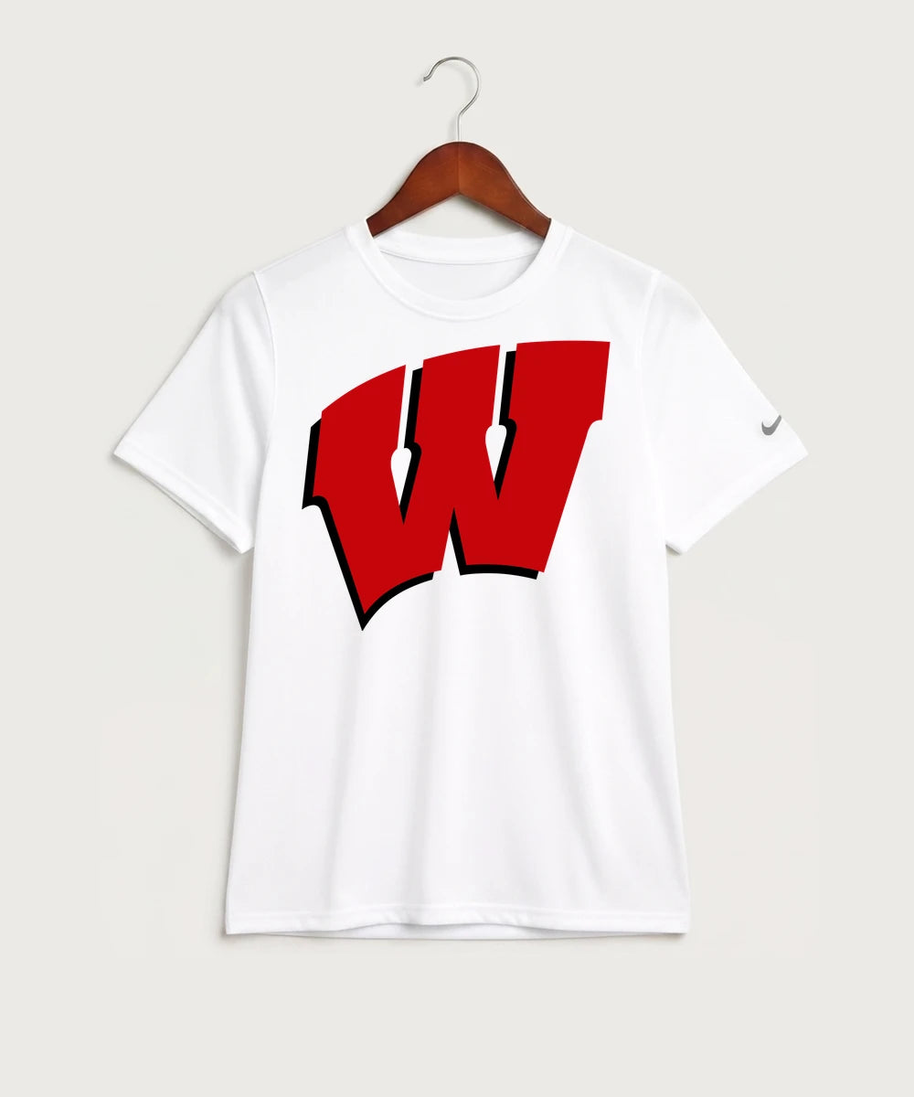 Wisconsin Lutheran High School Football (Boys) - White Nike Youth Swoosh Sleeve rLegend Tee NKDX8787