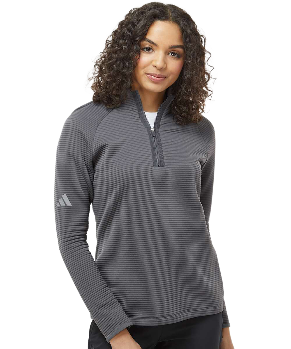 TEST-A: no-text Ashwaubenon - Grey Quarter Zip - Left Chest