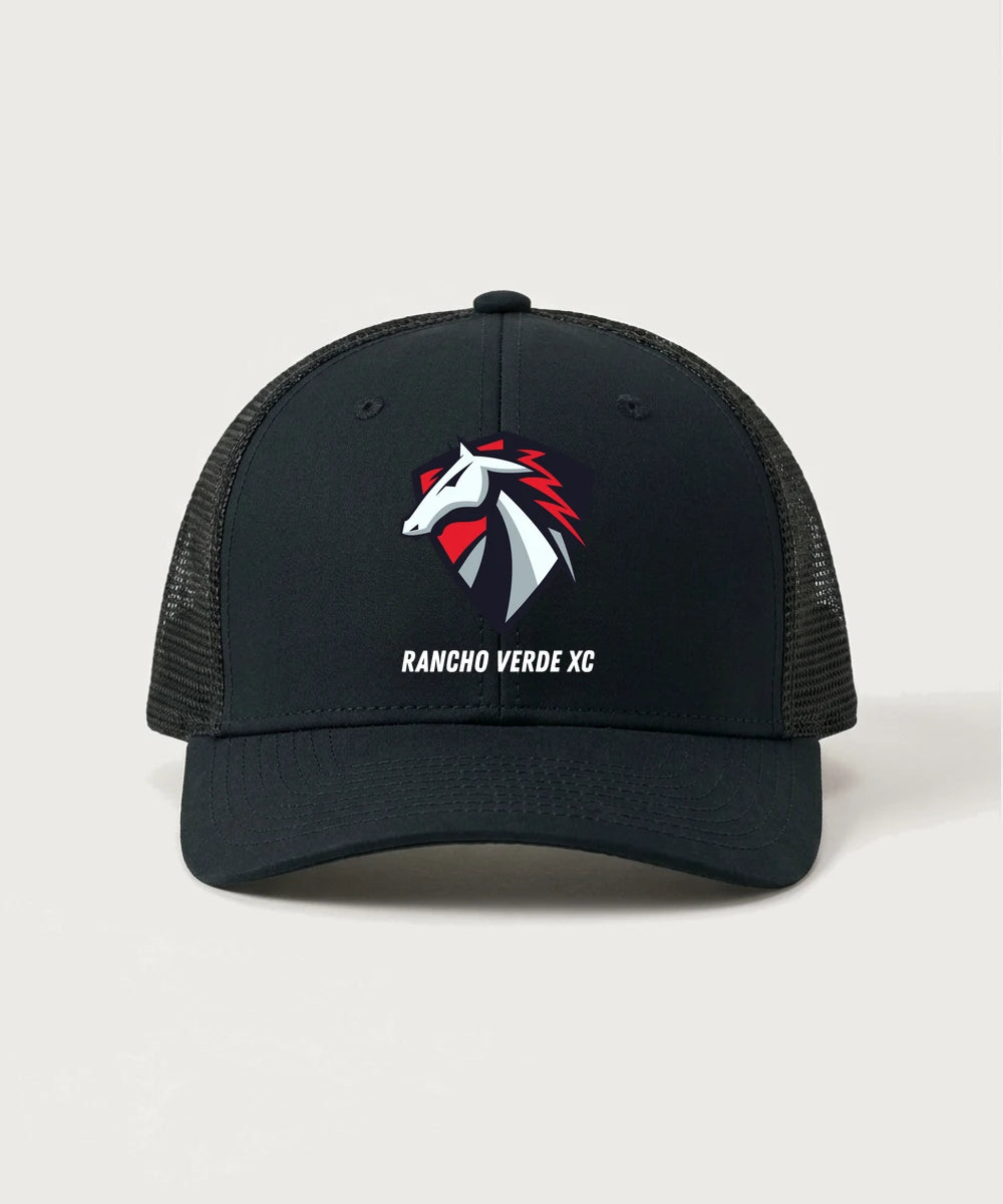 Rancho Verde XC - Black/ Black Sport-Tek Club Trucker Cap STC46