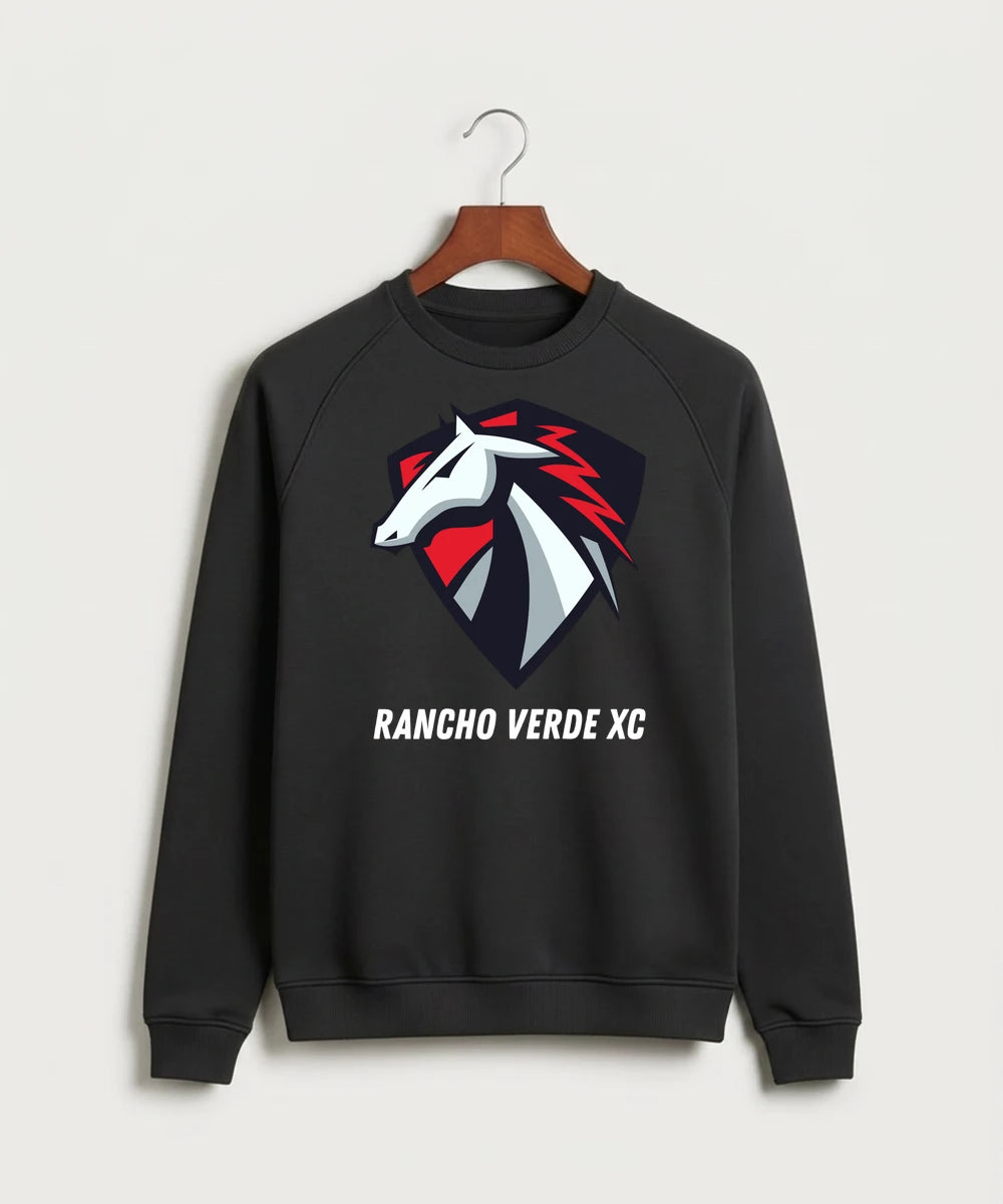 Rancho Verde Cross Country - Black Crewneck - Full Chest