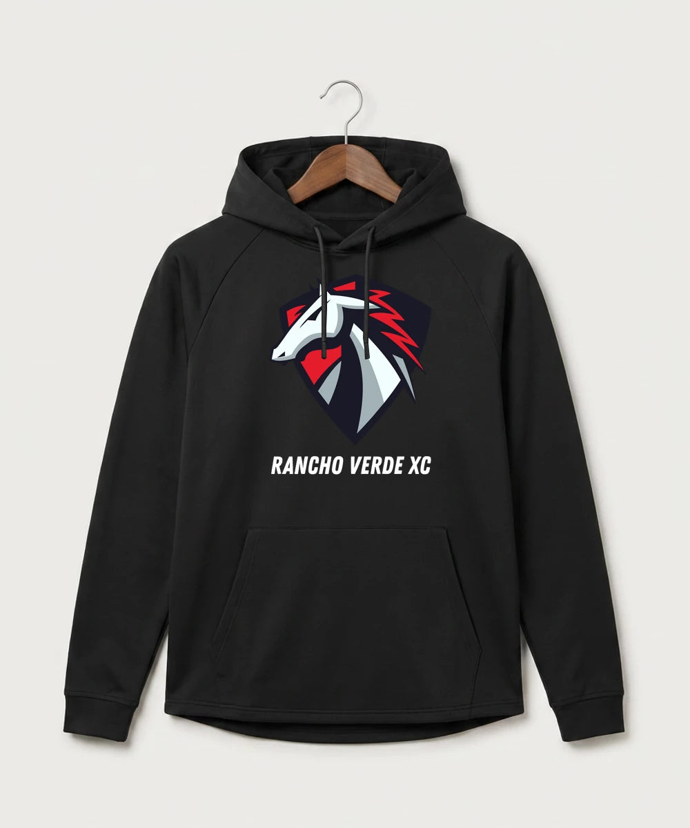 Rancho Verde Cross Country - Black Hoodie - Full Front